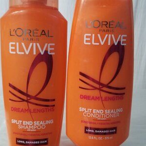 Loreal Paris Elvive  1 shampoo + 1 conditioner split ends sealing 12.6 fl. oz ea